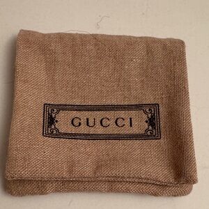 Gucci Beige Fabric  jewelry Pouch